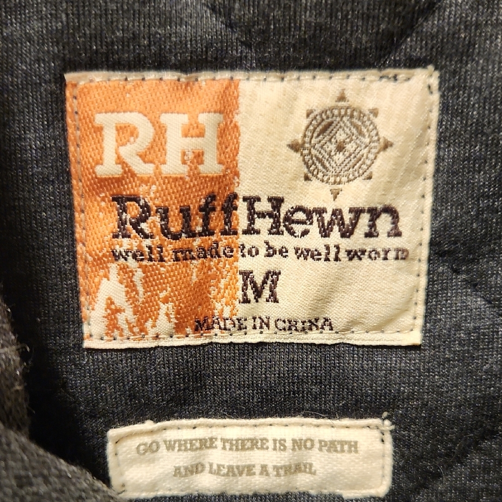 Ruff Hewn Quilted Gray Vest - Picture 2 of 3
